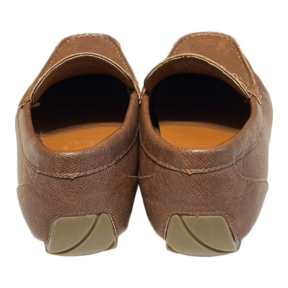 Guess Men’s Abbey Driver Loafer 7.5 Brown Faux Leather Classic Casual Preppy - Picture 3 of 8